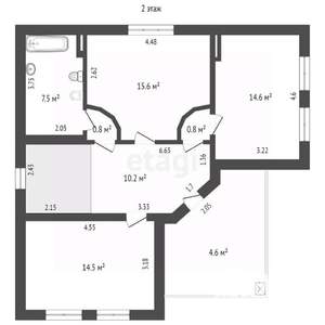 Дом 230м&sup2;, 2-этажный, участок 2 сот.  
