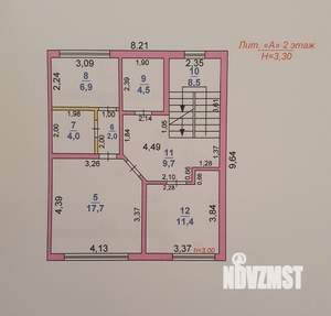 Дом 176м², 3-этажный, участок 2 сот.  
