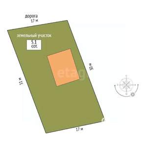 Дом 47м&sup2;, 1-этажный, участок 5 сот.  