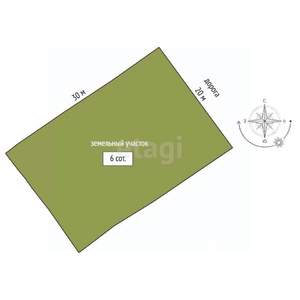 Дом 88м&sup2;, 1-этажный, участок 6 сот.  