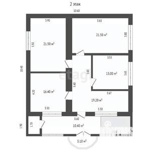 Дом 200м², 2-этажный, участок 6 сот.  