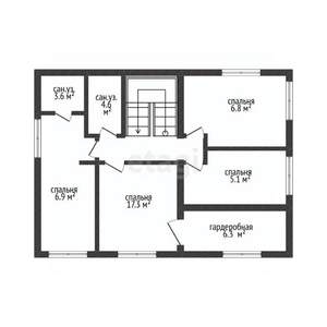 Дом 220м², 2-этажный, участок 5 сот.  
