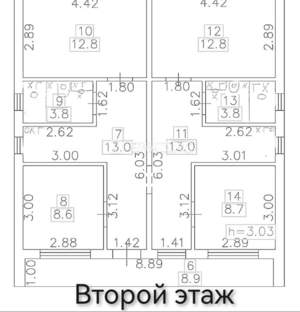 Дом 148м², 2-этажный, участок 4 сот.  