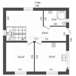 Дом 275м², 4-этажный, участок 4 сот.  