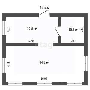 Дом 155м&sup2;, 2-этажный, участок 6 сот.  