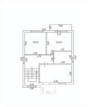 Дом 163м&sup2;, 2-этажный, участок 3 сот.  