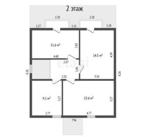 Дача 142м², 2-этажный, участок 4 сот.  
