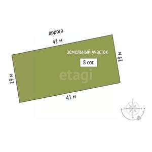 Дом 84м&sup2;, 2-этажный, участок 8 сот.  