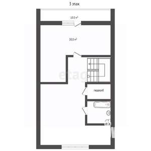 Дом 212м&sup2;, 3-этажный, участок 3 сот.  