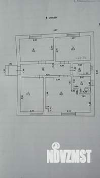 Дом 93м², 1-этажный, участок 8 сот.  