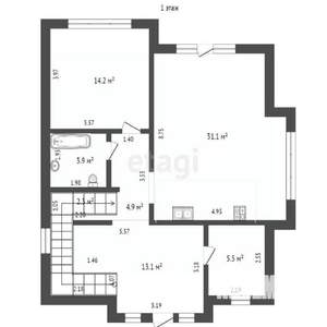 Дом 169м², 2-этажный, участок 4 сот.  
