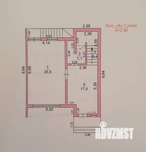 Дом 176м², 3-этажный, участок 2 сот.  