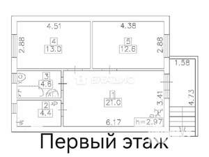 Дом 148м², 2-этажный, участок 4 сот.  