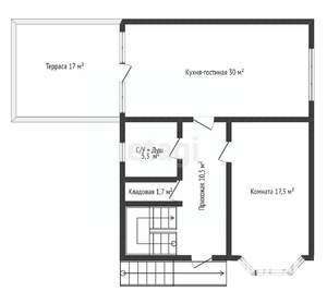 Дом 182м², 2-этажный, участок 8 сот.  