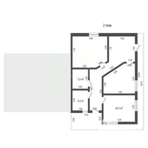 Дом 189м&sup2;, 2-этажный, участок 7 сот.  