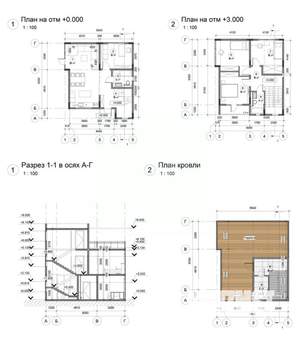 Дом 200м&sup2;, 2-этажный, участок 4 сот.  