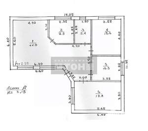 Коттедж 103м&sup2;, 1-этажный, участок 5 сот.  