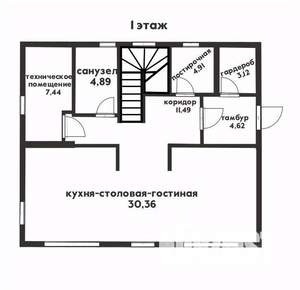 Коттедж 160м&sup2;, 2-этажный, участок 3 сот.  