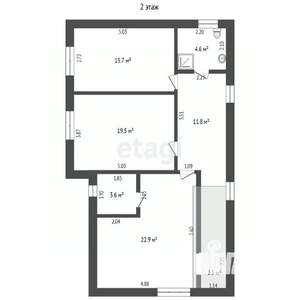 Дом 163м&sup2;, 2-этажный, участок 6 сот.  