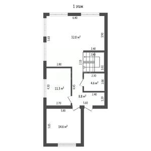 Дом 170м&sup2;, 2-этажный, участок 5 сот.  