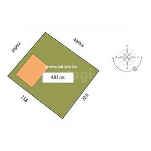 Дом 280м&sup2;, 3-этажный, участок 5 сот.  