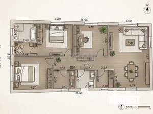 Дом 135м&sup2;, 1-этажный, участок 5 сот.  