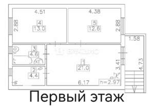 Дом 148м², 2-этажный, участок 4 сот.  
