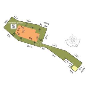 Дом 139м&sup2;, 2-этажный, участок 5 сот.  