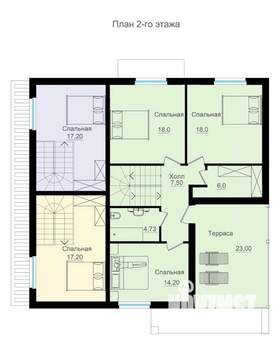 Коттедж 258м&sup2;, 3-этажный, участок 6 сот.  