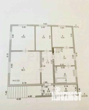 Дом 120м², 2-этажный, участок 6 сот.  