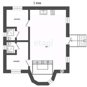 Дом 200м&sup2;, 2-этажный, участок 6 сот.  