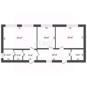 Дом 140м&sup2;, 2-этажный, участок 4 сот.  