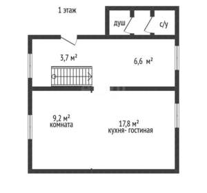 Дом 66м², 2-этажный, участок 15 сот.  