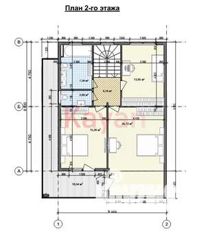 Дом 152м², 2-этажный, участок 4 сот.  