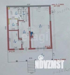 Дом 125м&sup2;, 2-этажный, участок 5 сот.  