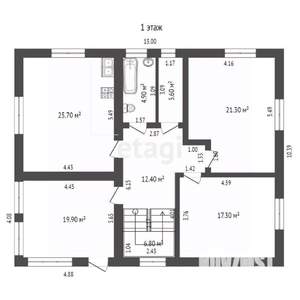 Дом 181м&sup2;, 2-этажный, участок 6 сот.  