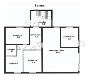 Дом 179м&sup2;, 2-этажный, участок 3 сот.  
