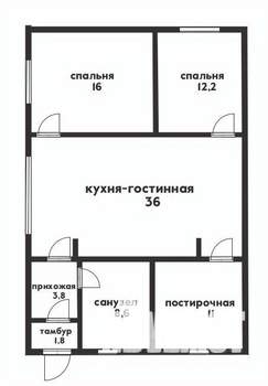 Дом 196м², 2-этажный, участок 5 сот.  