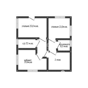 Дом 381м&sup2;, 3-этажный, участок 13 сот.  