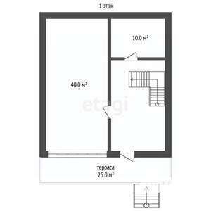 Таунхаус 210м&sup2;, 3-этажный, участок 1 сот.  