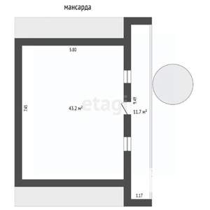 Дом 174м&sup2;, 3-этажный, участок 4 сот.  