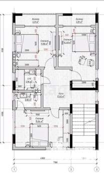 Дом 224м&sup2;, 3-этажный, участок 4 сот.  