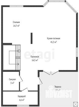 Дом 321м&sup2;, 2-этажный, участок 6 сот.  