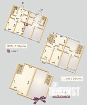 Таунхаус 200м², 3-этажный, участок 1 сот.  