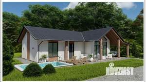 Дом 90м&sup2;, 1-этажный, участок 4 сот.  