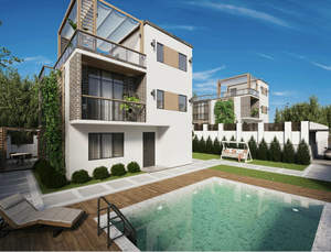 Дом 240м&sup2;, 3-этажный, участок 4 сот.  