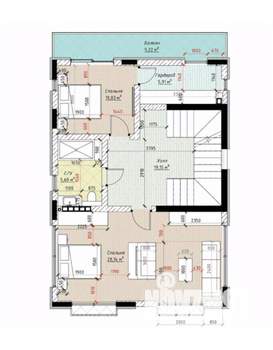 Дом 355м&sup2;, 3-этажный, участок 5 сот.  