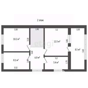 Дом 155м&sup2;, 3-этажный, участок 10 сот.  