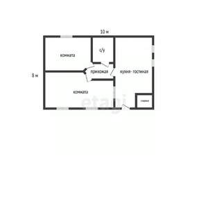 Дом 128м&sup2;, 2-этажный, участок 4 сот.  