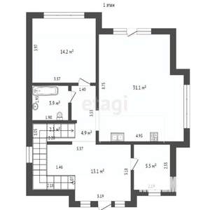 Дом 169м², 2-этажный, участок 4 сот.  